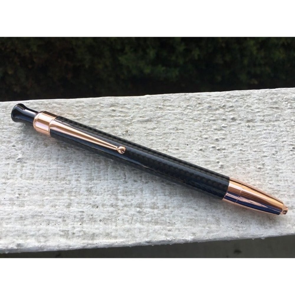 Monteverde Engage Refillable Rollerball Pen - Carbon and Rose Gold